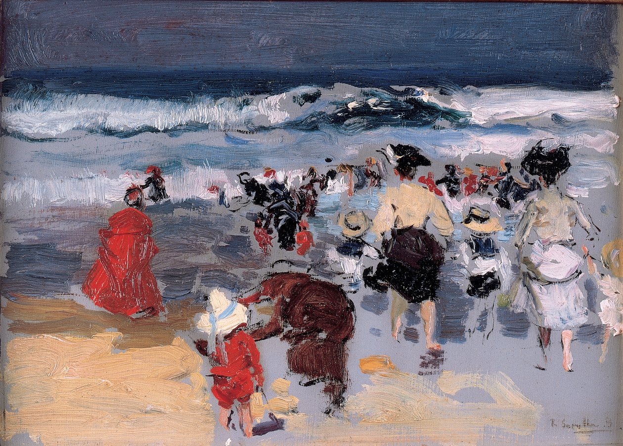 Stranden ved Biarritz, 1906 af Joaquín Sorolla