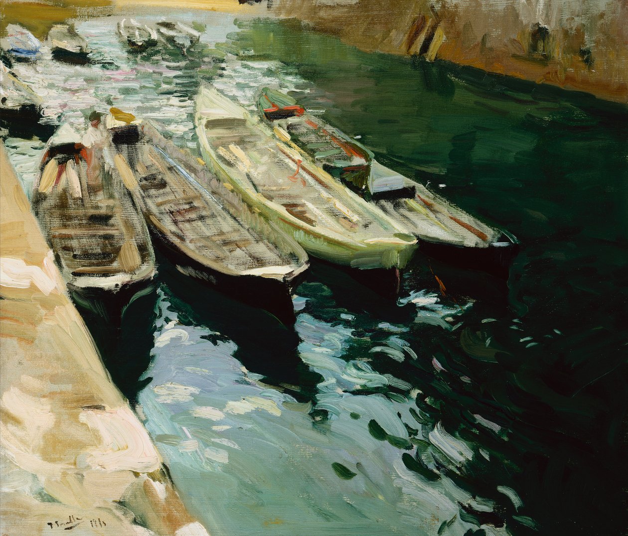 Drifters, Zarautz, nær San Sebastian af Joaquin Sorolla y Bastida