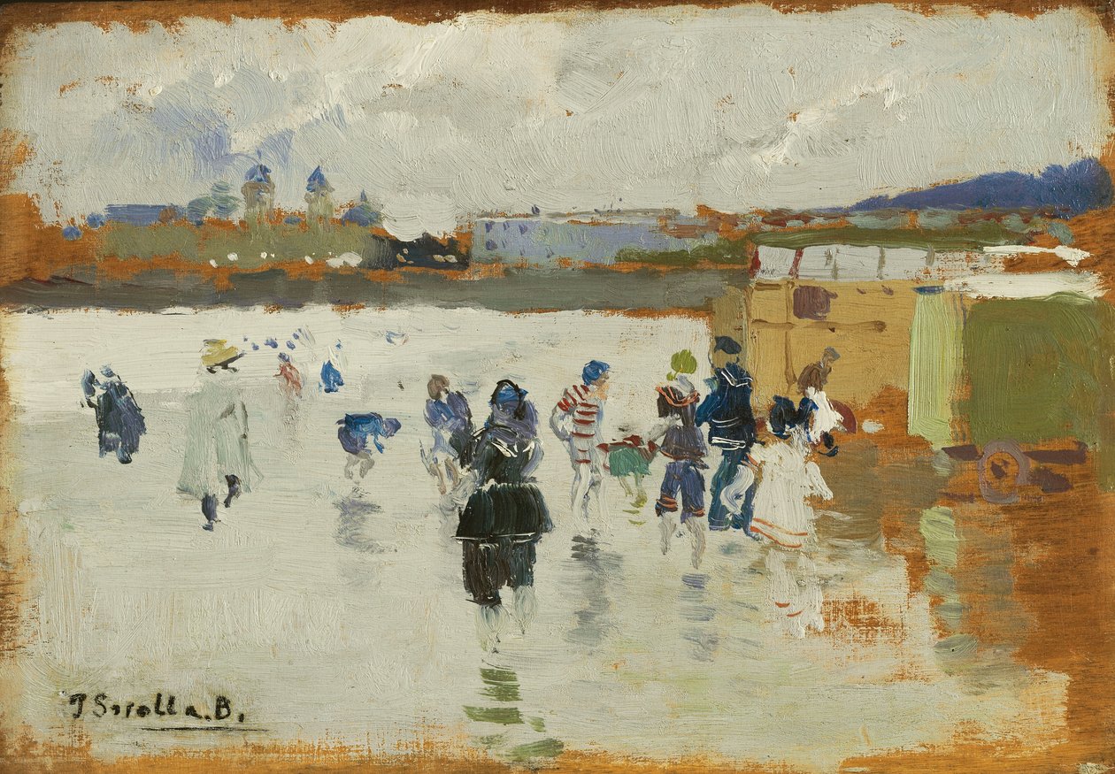 La Concha Beach, San Sebastian, 1906 af Joaquín Sorolla