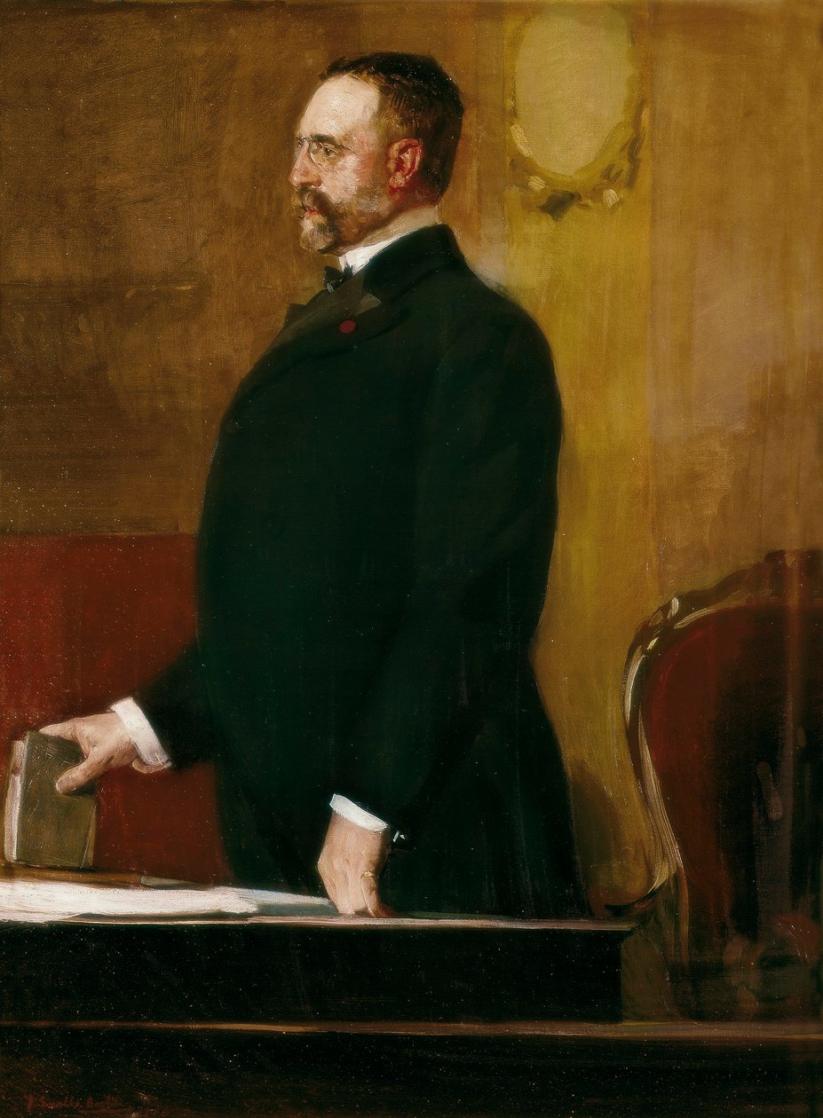 Portræt af Don Jose Canalejas Mendez (1854-1912) af Joaquín Sorolla