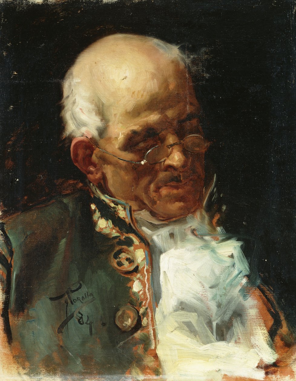 Portræt af en Herre; Portræt af Caballero, 1884 af Joaquín Sorolla