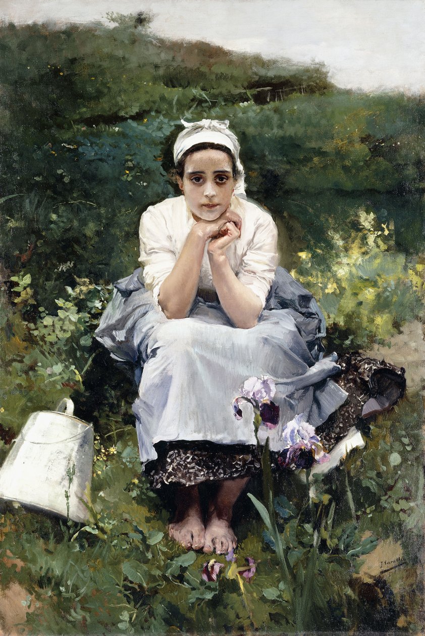 Mælkepigen, ca. 1890 af Joaquín Sorolla