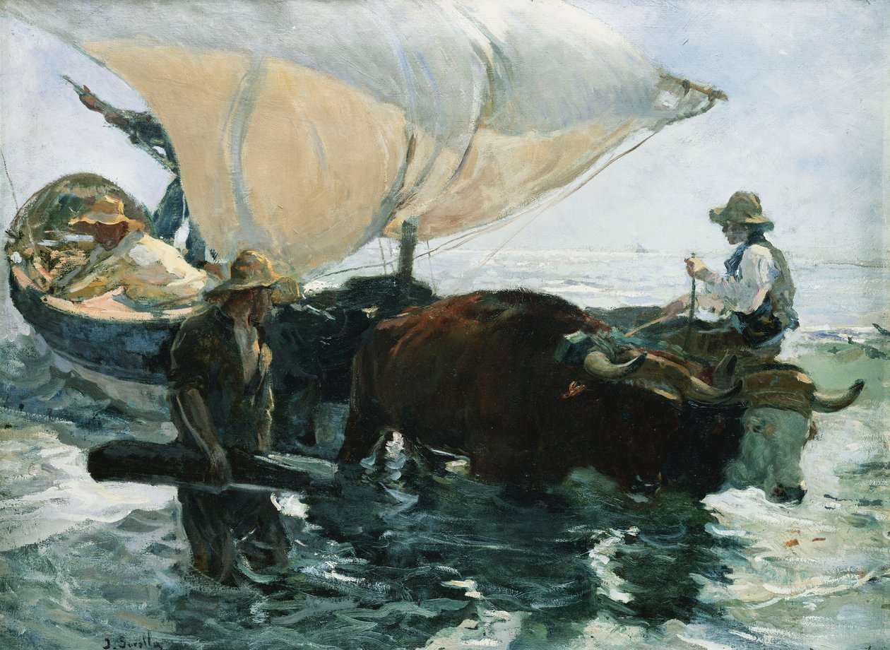 Tilbagekomsten fra fiskeriet, 1893 af Joaquín Sorolla