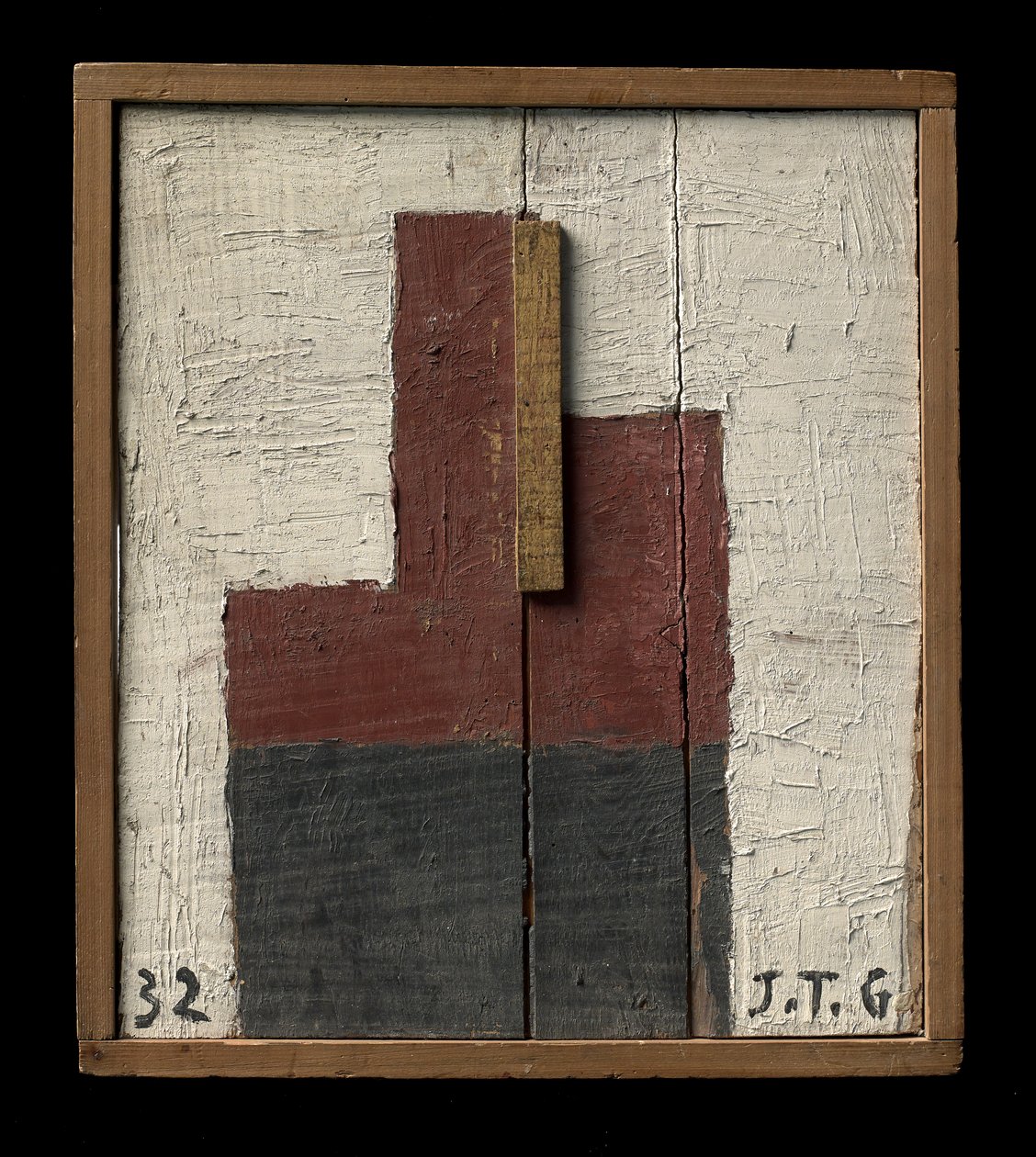 Form i siennajord og sort af Joaquin Torres Garcia