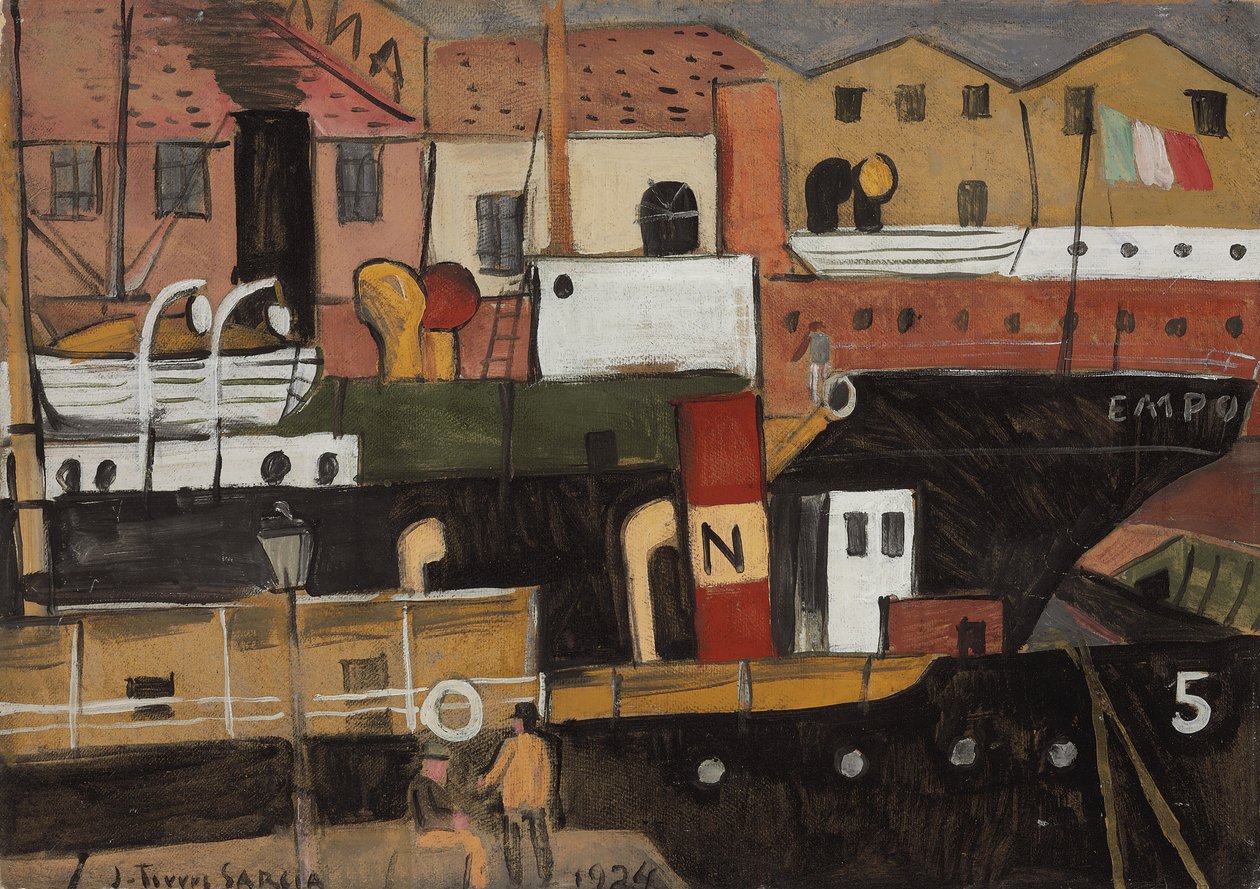 Livorno af Joaquin Torres Garcia