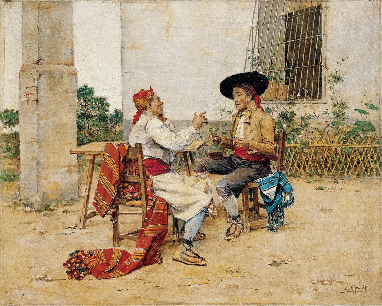 To indbyggere i Valencia Huerta af Joaquín Agrasot