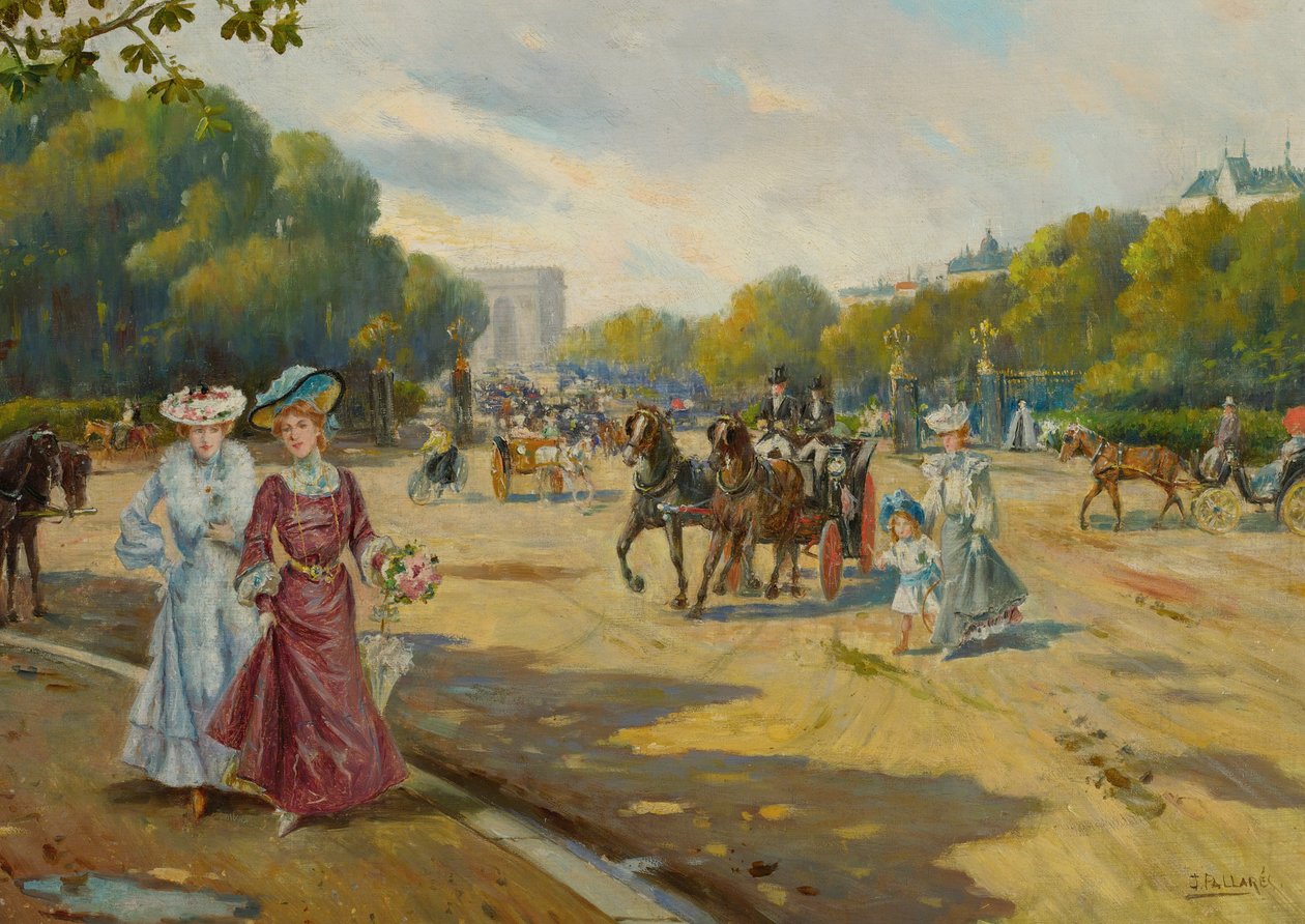 Port Dauphine Bois de Boulogne af Joaquín Pallarés Allustante