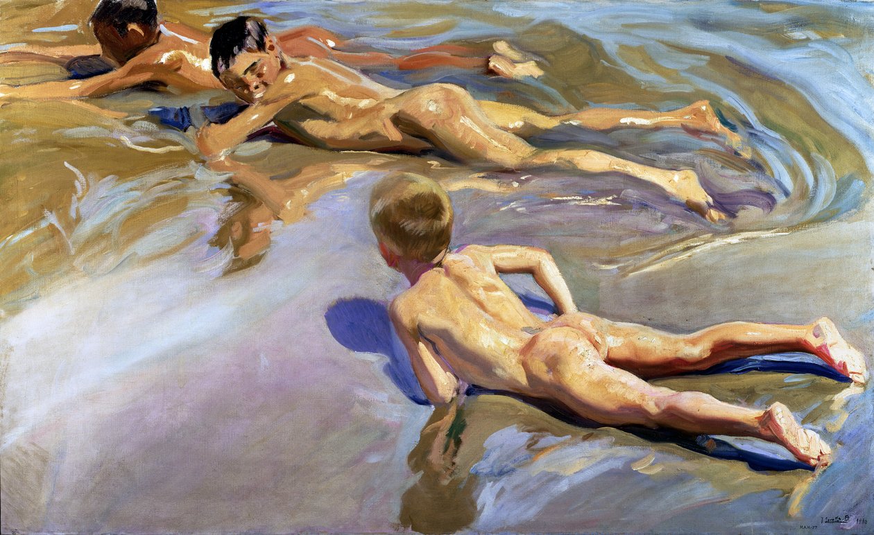 Børn på stranden, 1910 af Joaquín Sorolla