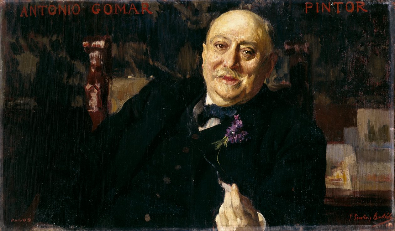 Maleren Antonio Gomar y Gomar af Joaquín Sorolla
