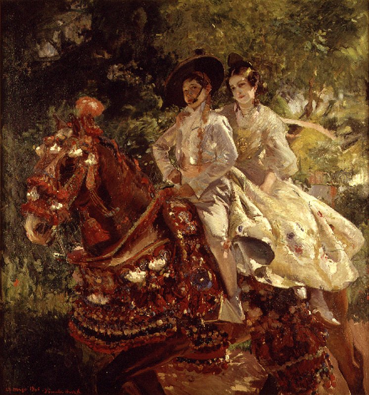 Gruppe i Valencia af Joaquín Sorolla