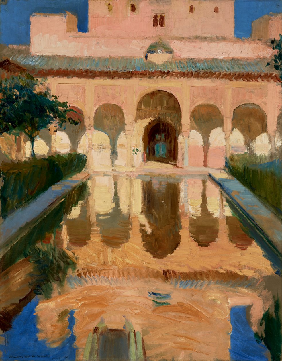Ambassadørernes hal, Alhambra, Granada af Joaquín Sorolla