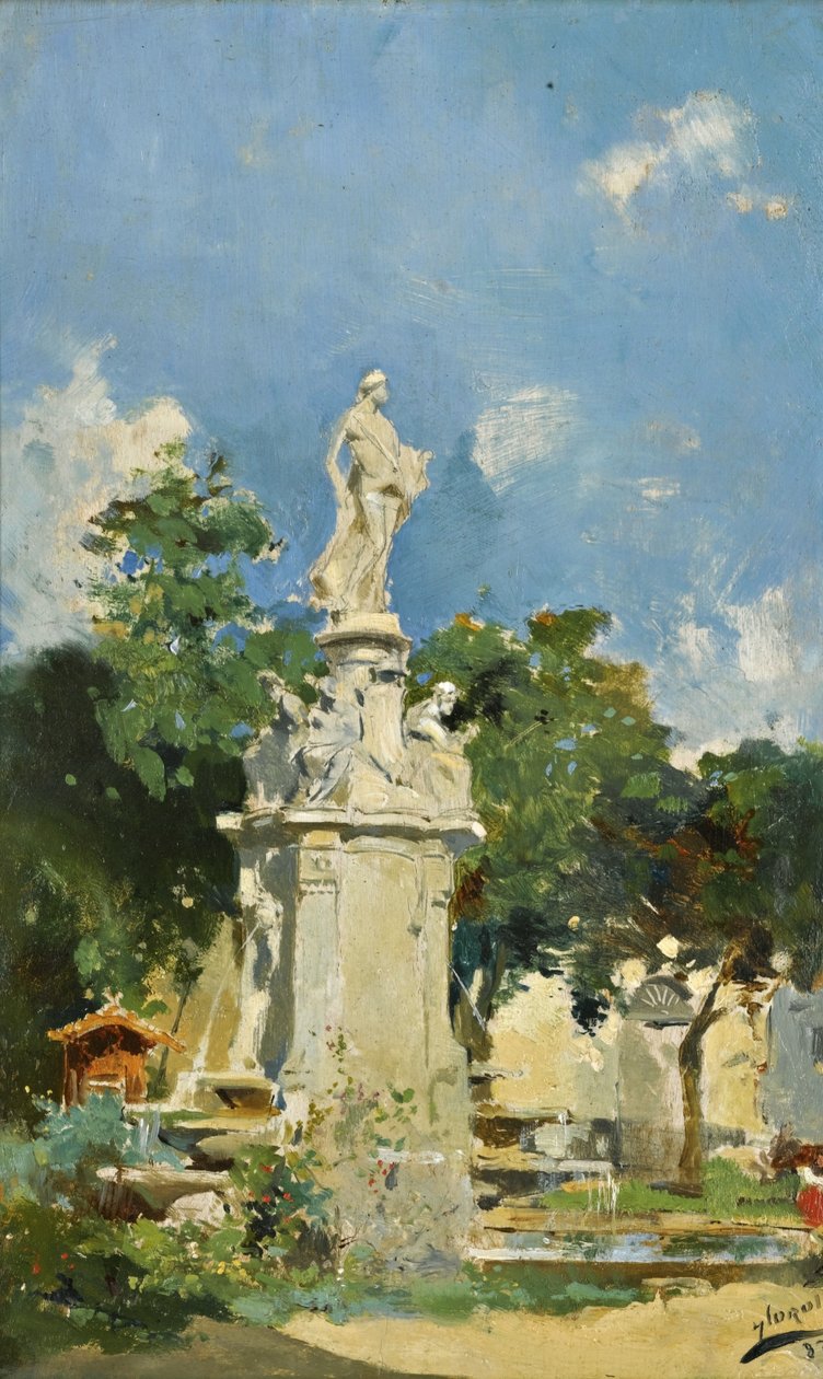 Apollo -springvandet, Madrid af Joaquín Sorolla
