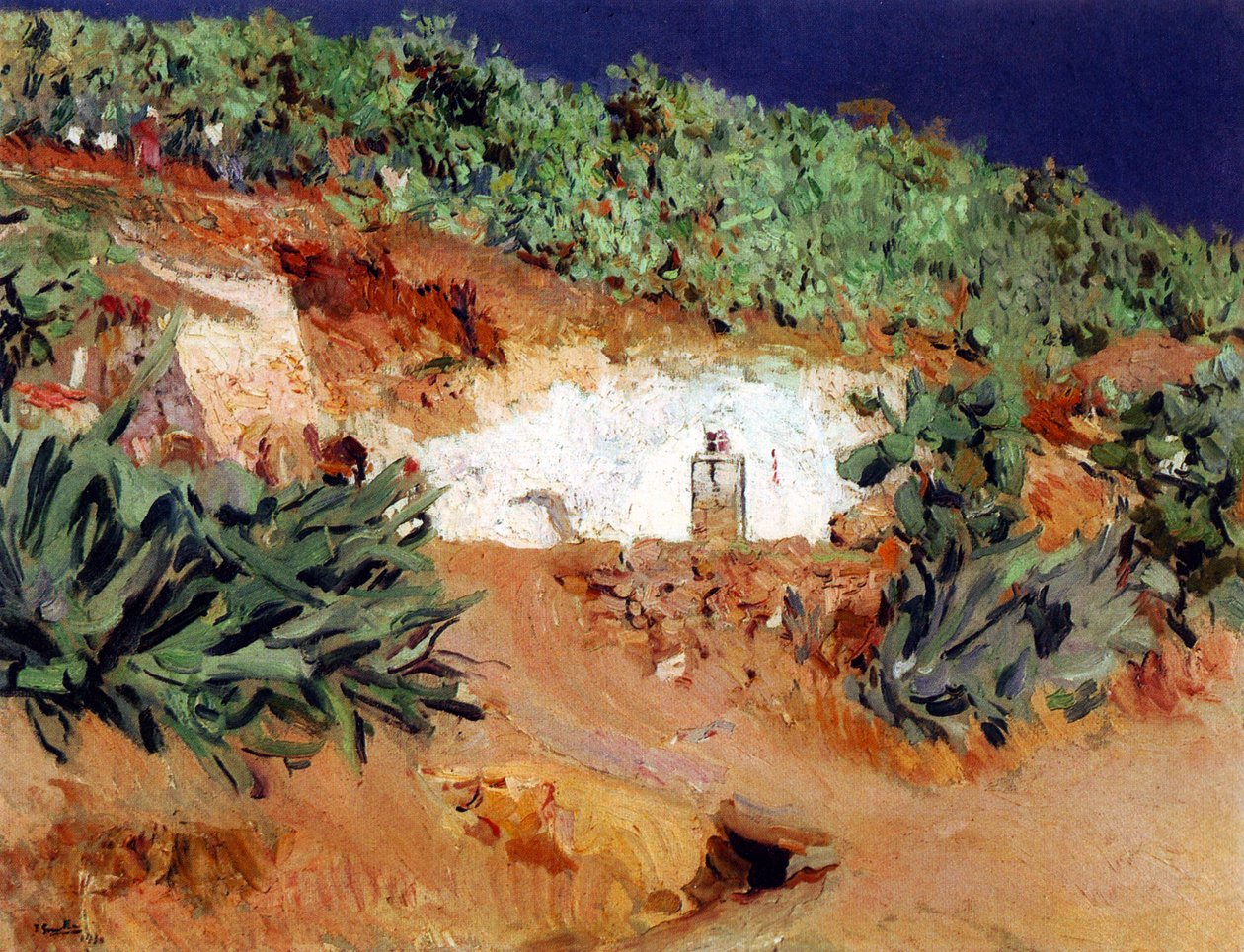 Sigøjnernes hus i Sacromonte af Joaquín Sorolla