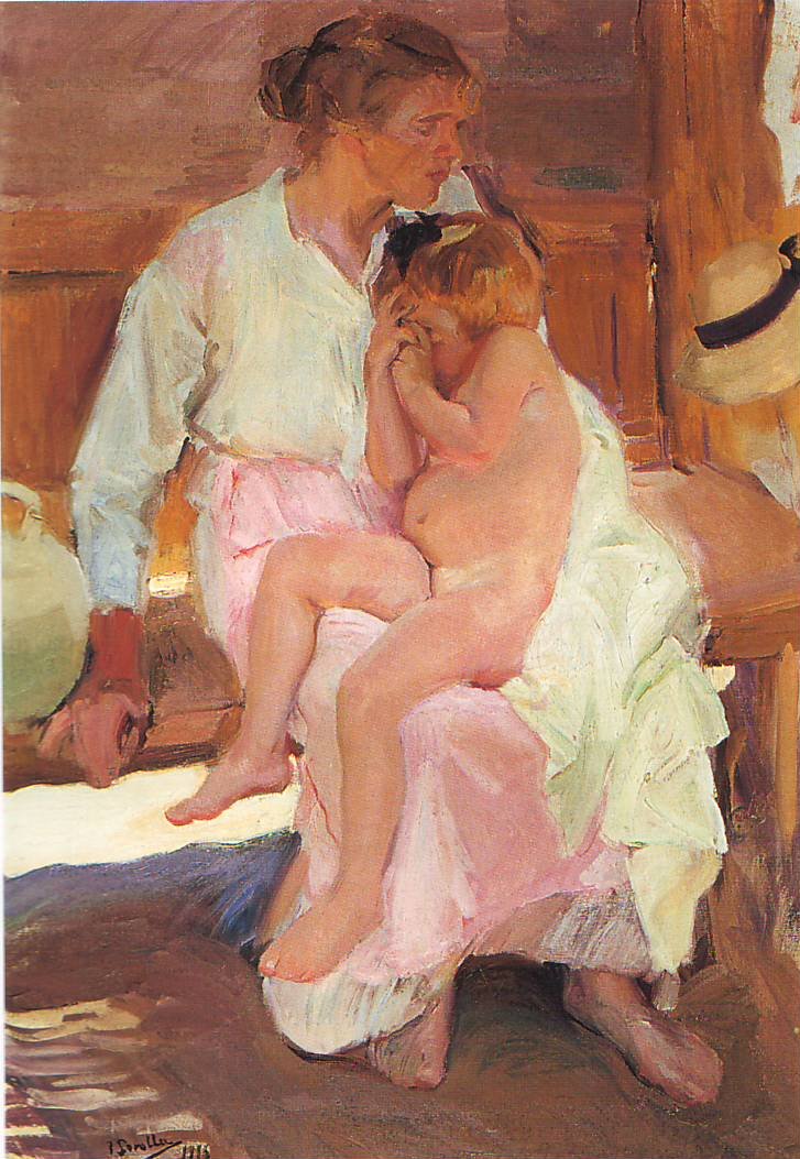 Mor og datter af Joaquín Sorolla
