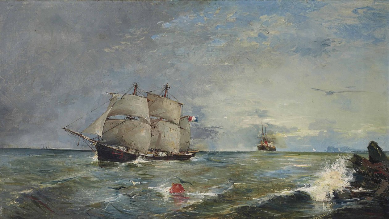 Seascape af Joaquín Sorolla