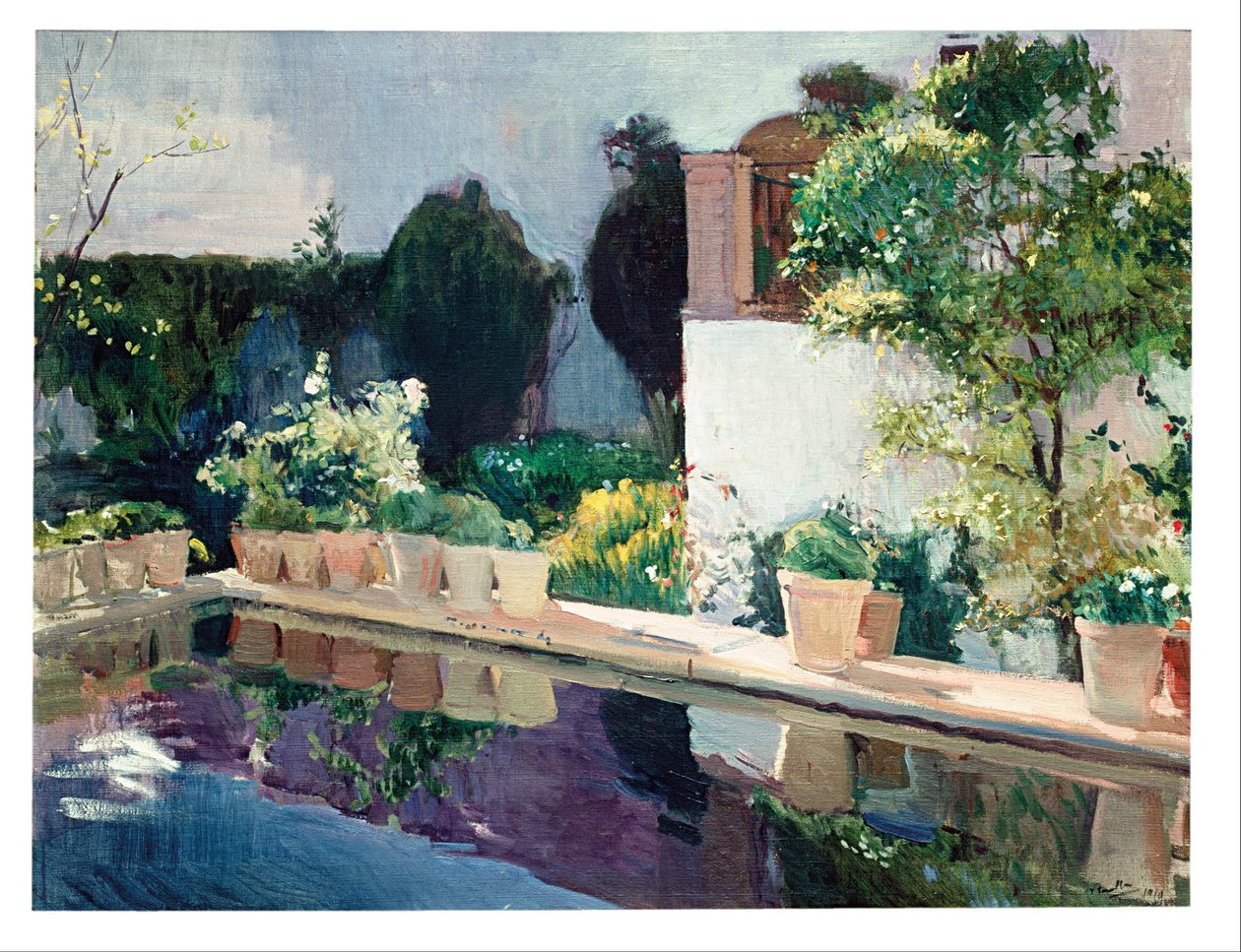 Pond -paladset, Royal Gardens i Sevilla af Joaquín Sorolla