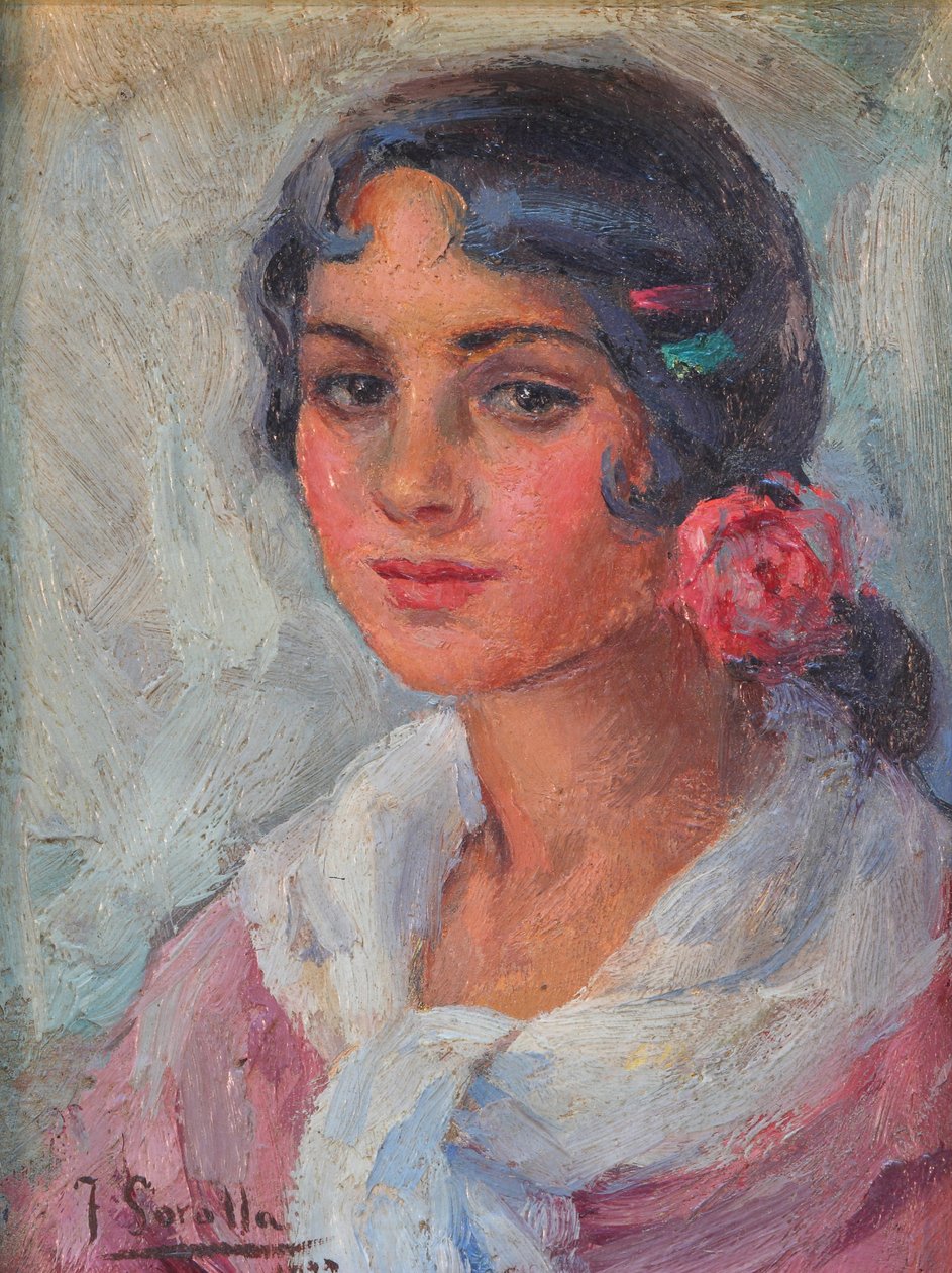 Portræt af en kvinde af Joaquín Sorolla