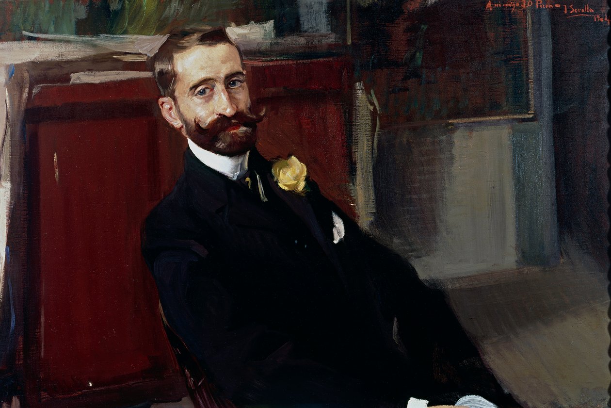 Portræt af Jacinto Felipe Picón y Pardiñas af Joaquín Sorolla