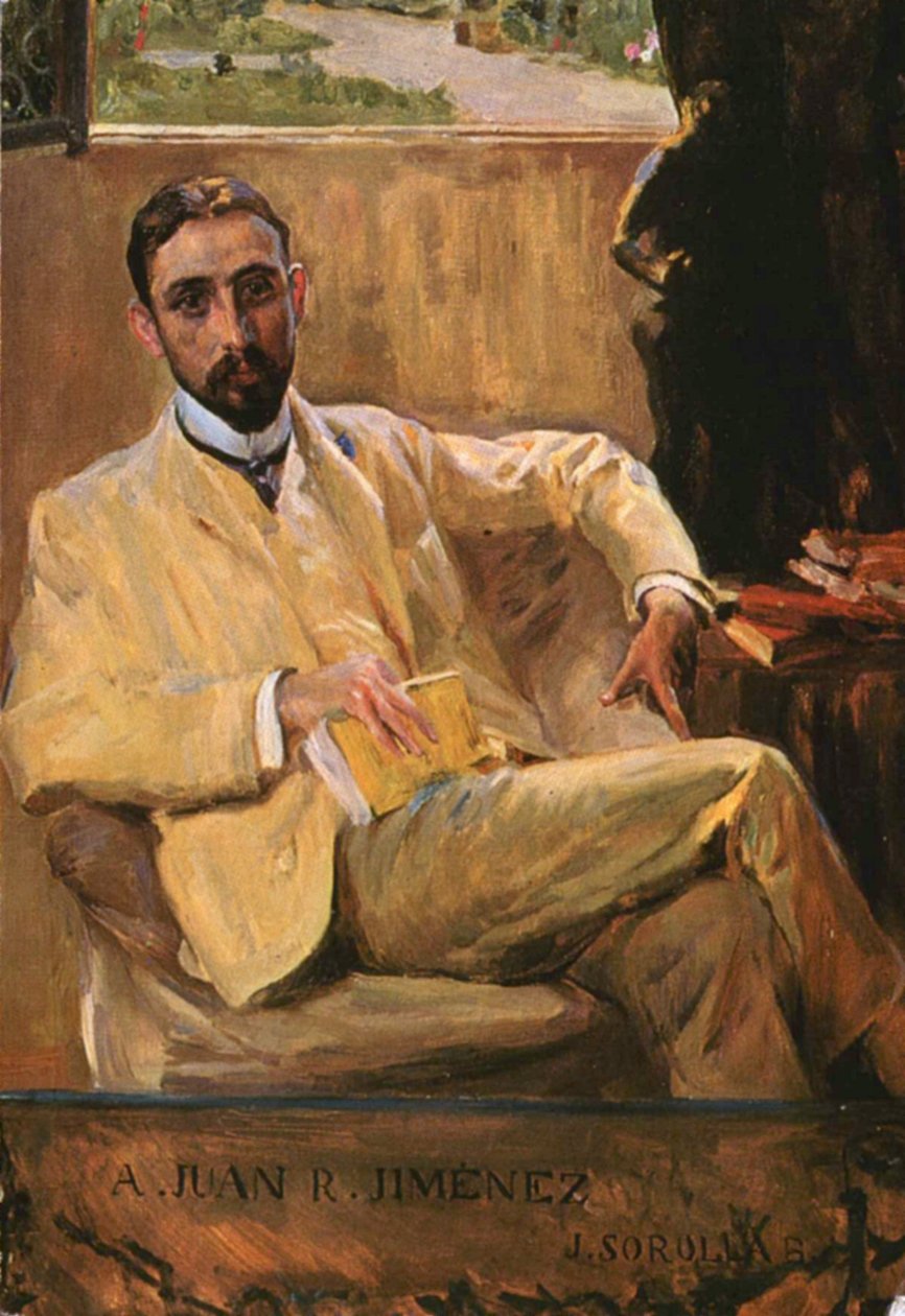 Portræt af Juan Ramón Jiménez af Joaquín Sorolla