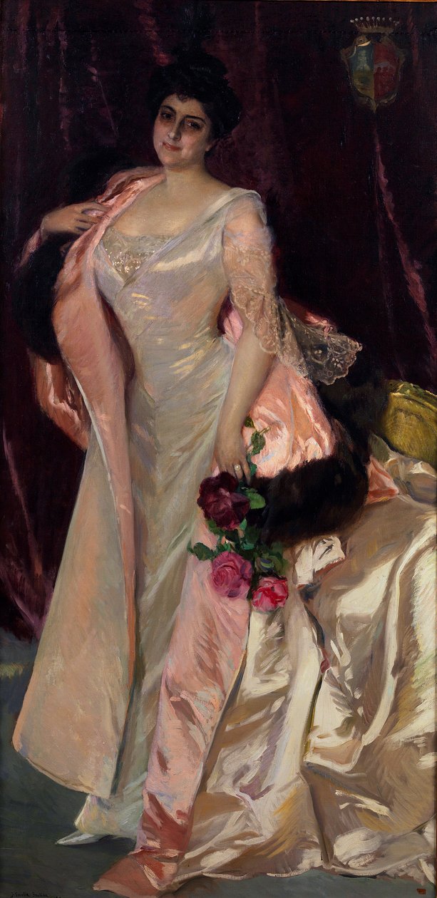 Portræt af Mercedes Mendeville, grevinde af Saint Felix af Joaquín Sorolla