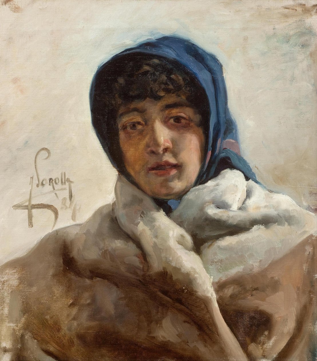 Portræt af en kvinde af Joaquín Sorolla