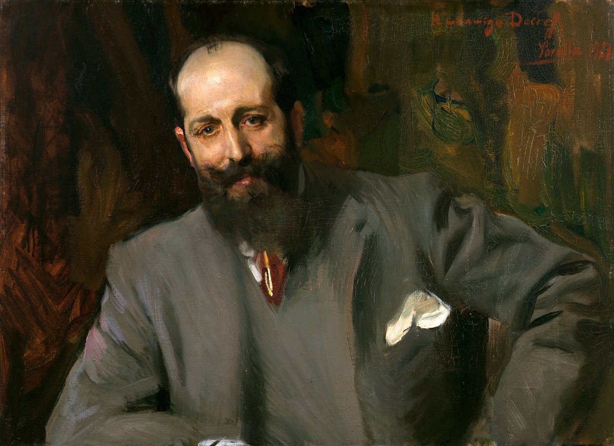 Portræt af Dr. Joaquín Decref y Ruiz af Joaquín Sorolla