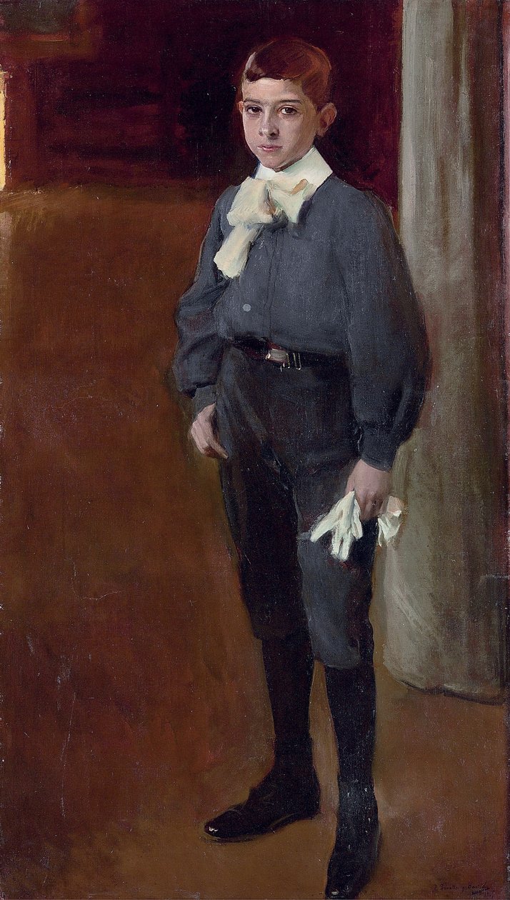 Portræt af barnet José Maria Suárez af Joaquín Sorolla