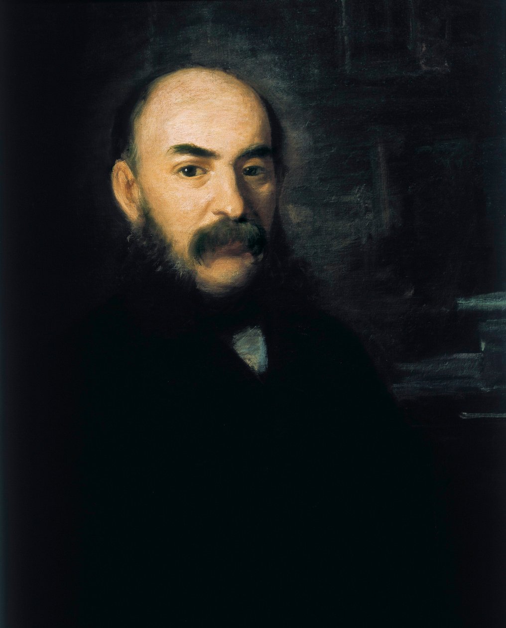 Portræt af Jose Amador de los Rios y Serrano, maleri af Joaquin Espalter y Rull. af Joaquín Espalter y Rull