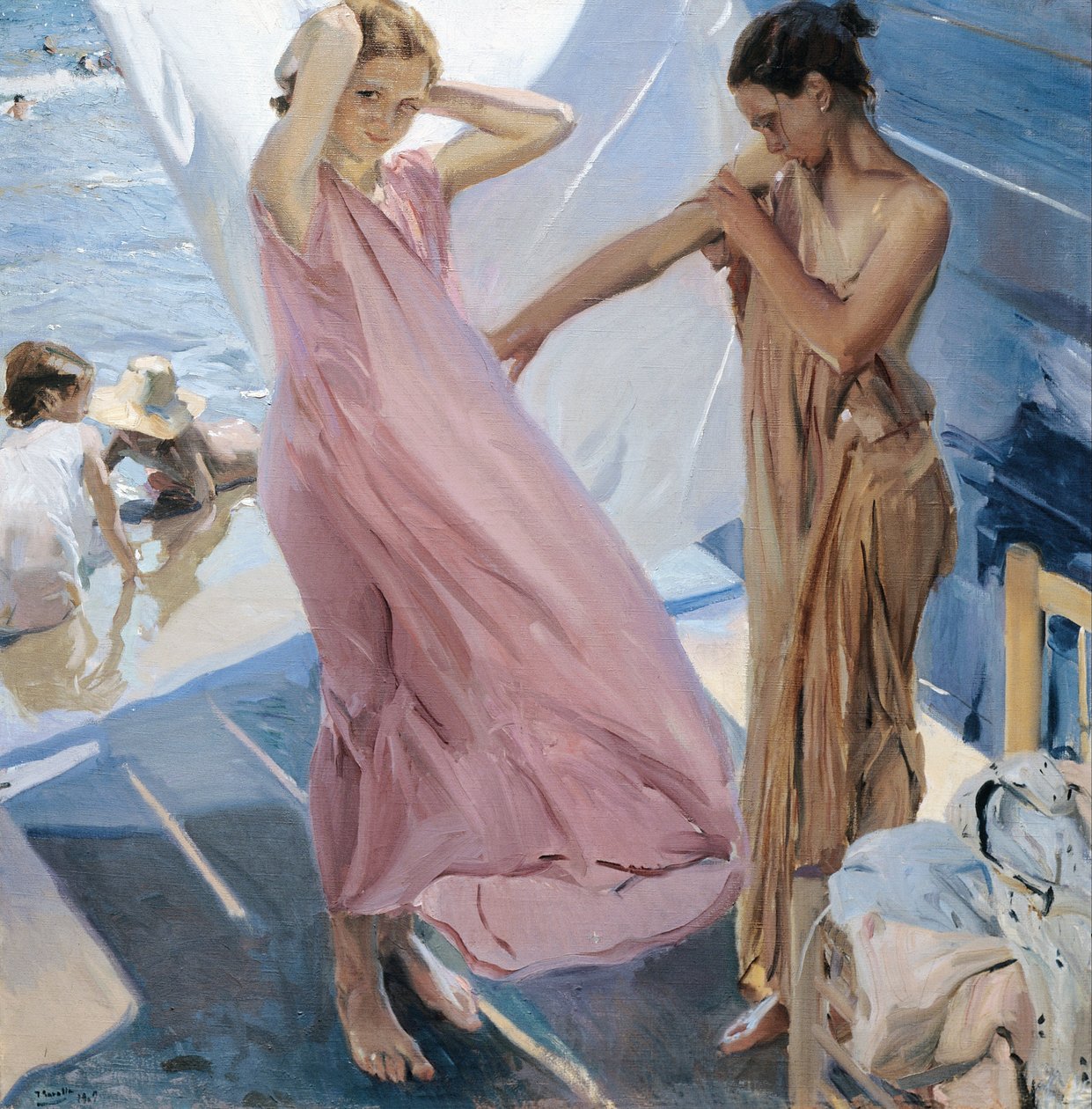 Efter badning, Valencia af Joaquín Sorolla