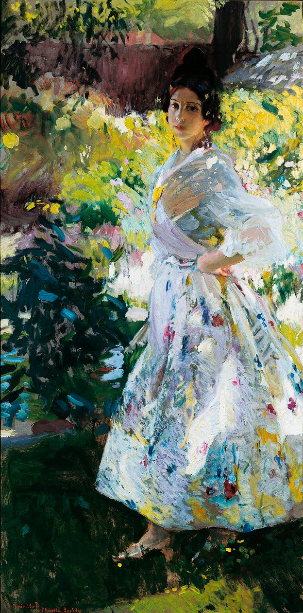 Maria i valenciansk bondedragt (Maria klædt ud som en valenciansk bonde) af Joaquín Sorolla