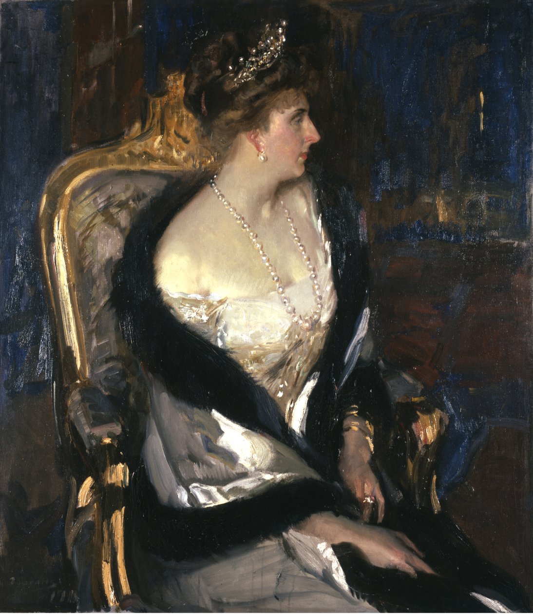 Dronning Victoria Eugenie af Spanien 1887-1969, 1911. af Joaquín Sorolla