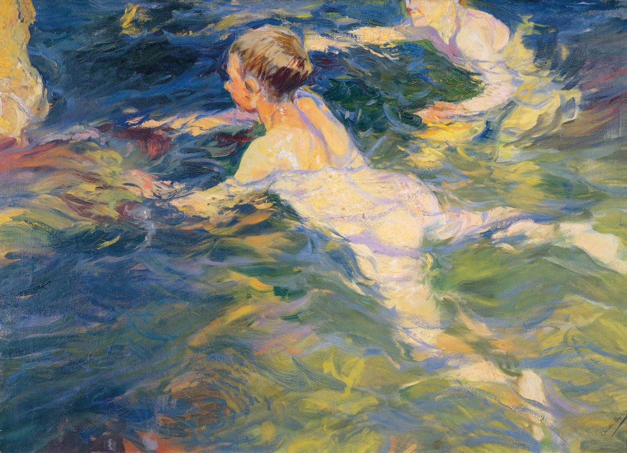 Svømmere, Jávea af Joaquín Sorolla
