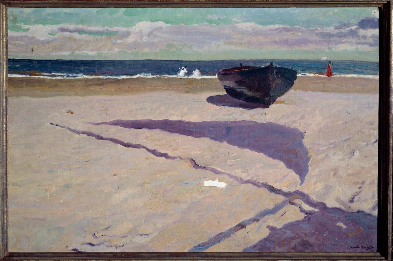 Skyggen af ​​bådmaleriet af Joaquin Sorolla y Bastida (1862-1923) 1903 Madrid, Sorolla Museum af Joaquín Sorolla