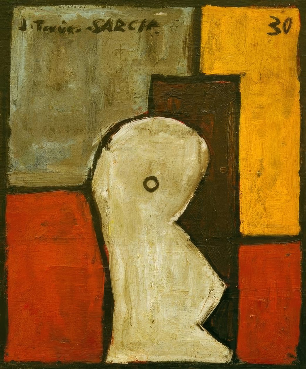 Abstrakt formstruktur af Joaquín Torres García