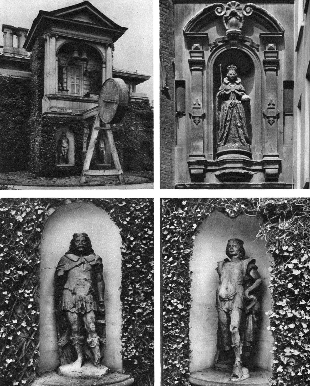 Ur og statuer, Church of St Dunstan-in-the-West, London, 1926-1927 af Joel