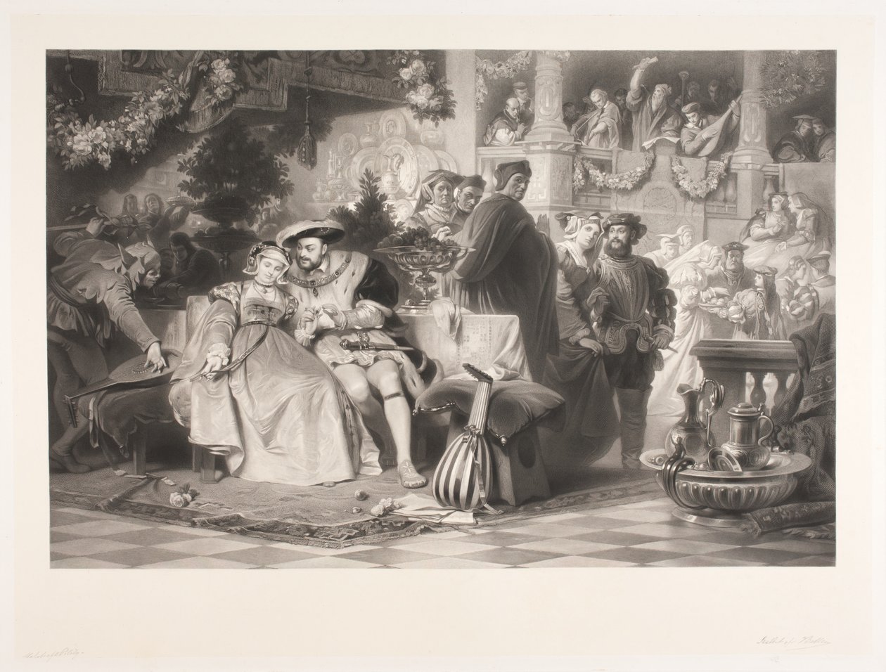 Henrik VIII og Anna Boleyn af Joel Ballin