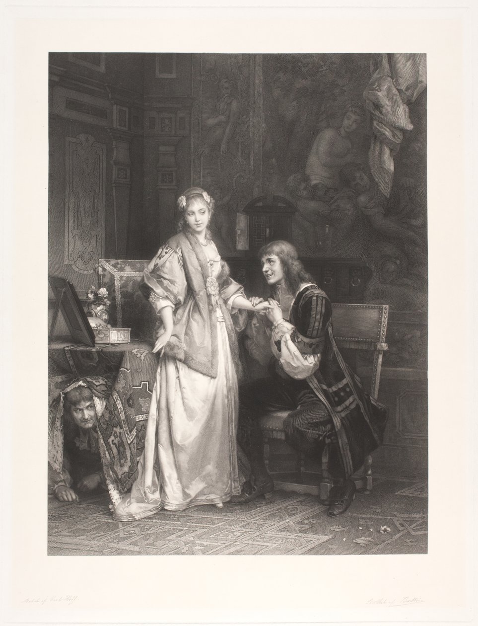 Tartuffe og Elmire af Joel Ballin