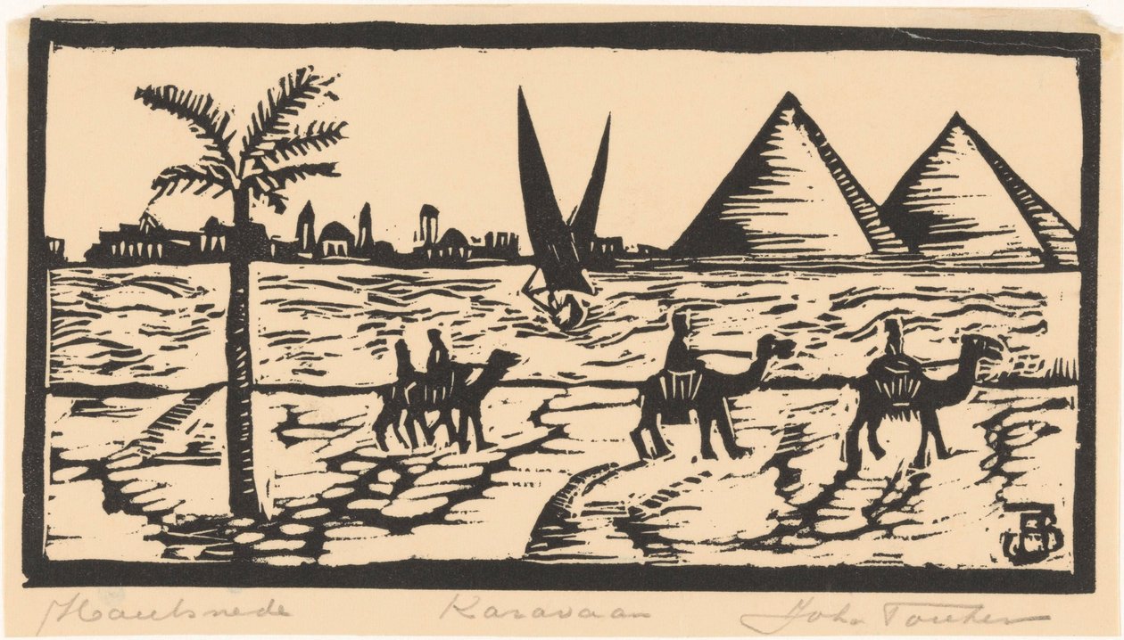 Karavaan (original titel på objekt) af Joh. Fonken (signed by artist)
