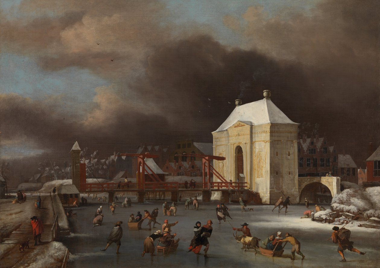 Ved Heilige Wegs Poort i Amsterdam af Johan van Kessel