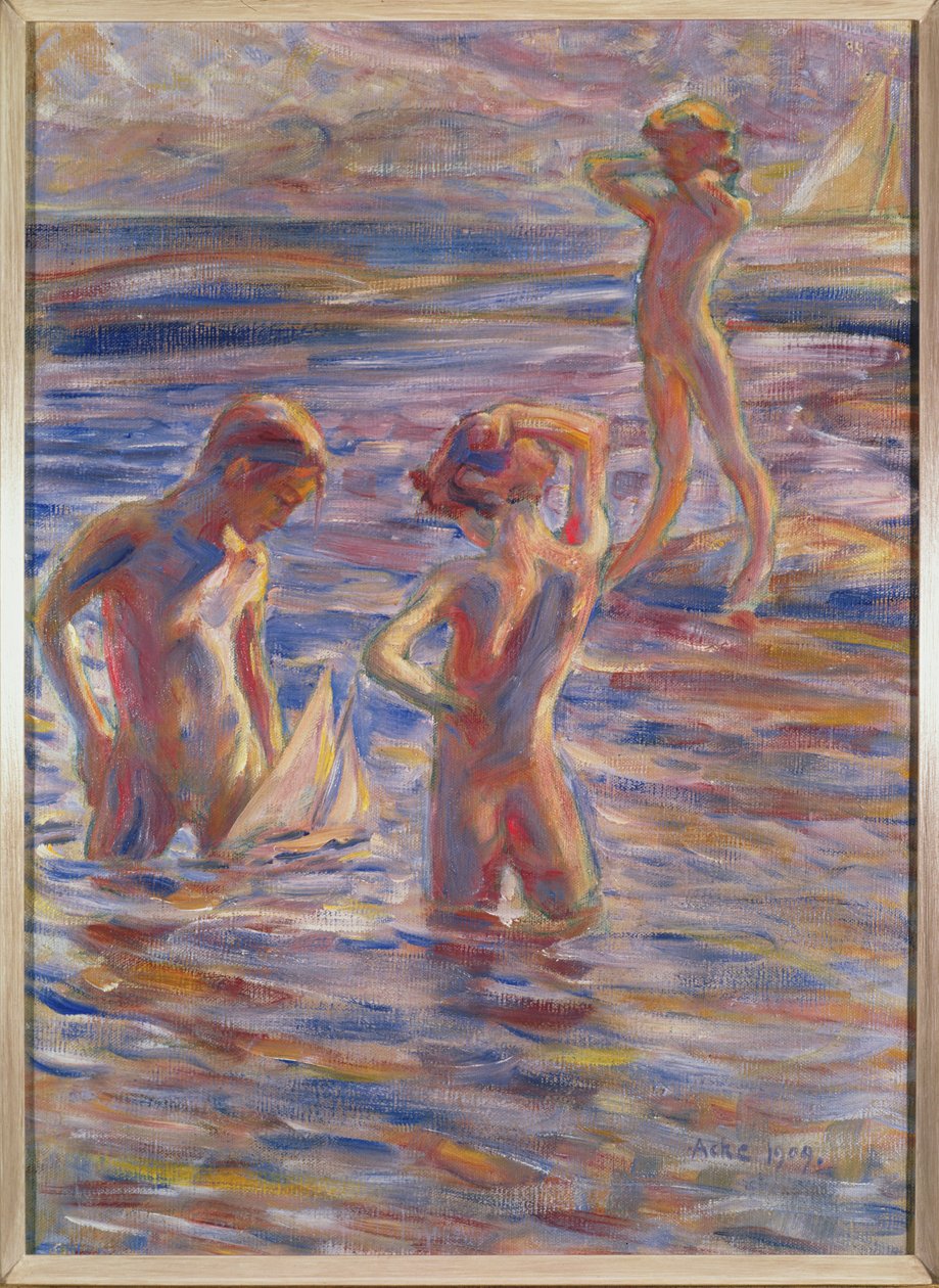 Den lille sejlklub, 1909 af Johan Axel Gustav Acke