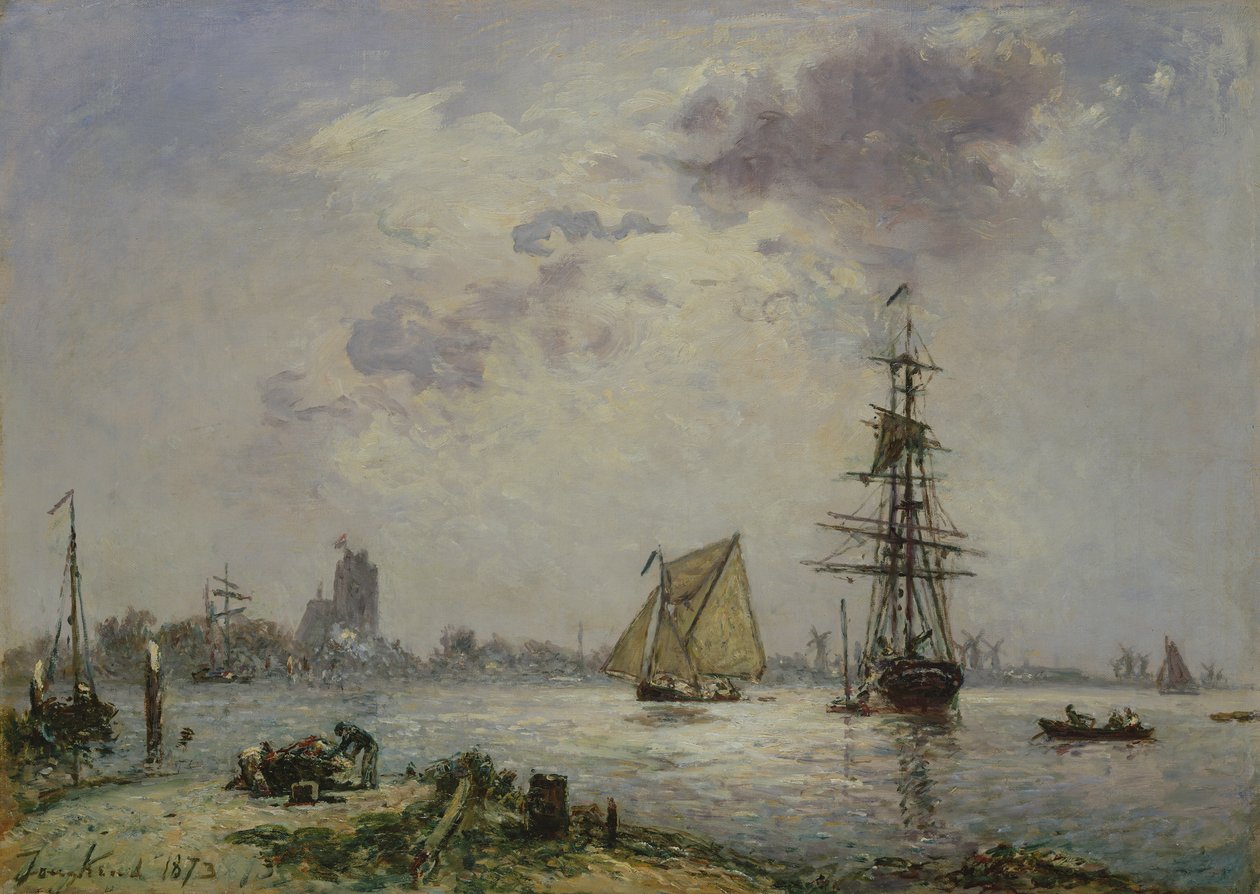 Dordrecht, 1873 af Johan Barthold Jongkind