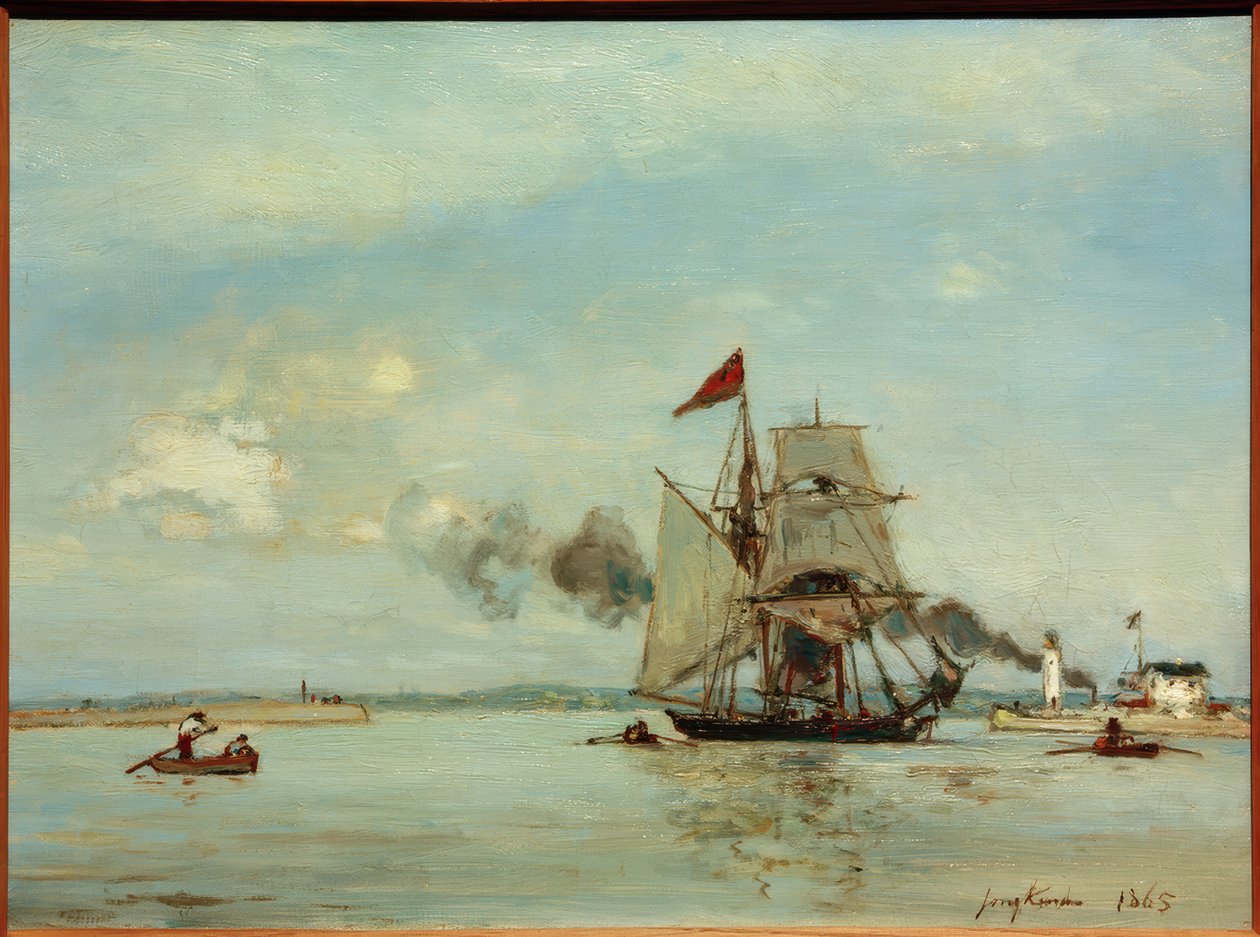 Honfleur af Johan Barthold Jongkind