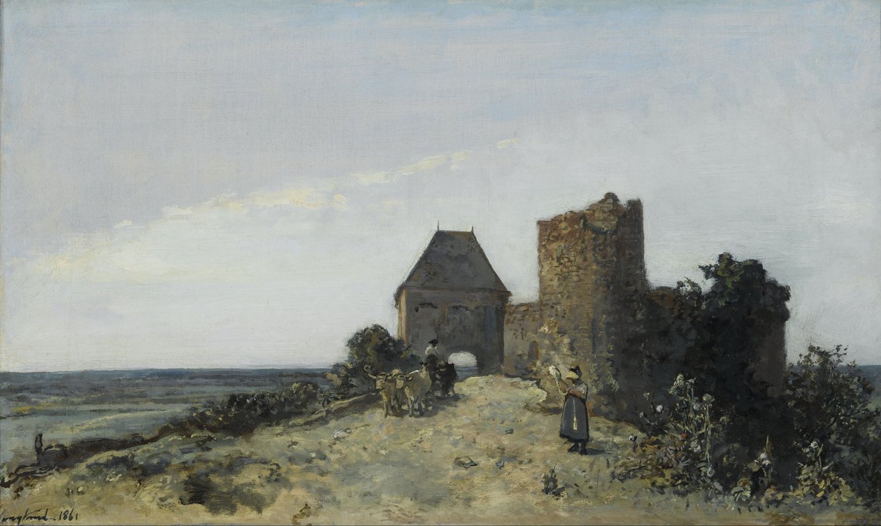 Ruiner af Rosemont -slottet af Johan Barthold Jongkind