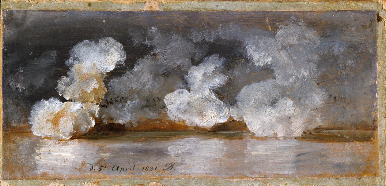 Røg fra kanonslag af Johan Christian Dahl