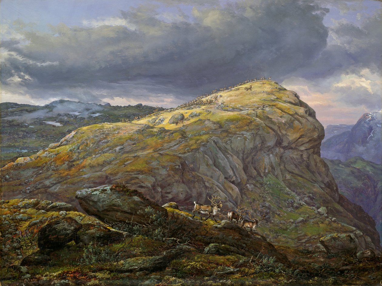Stugunøset på Filefjell af Johan Christian Dahl