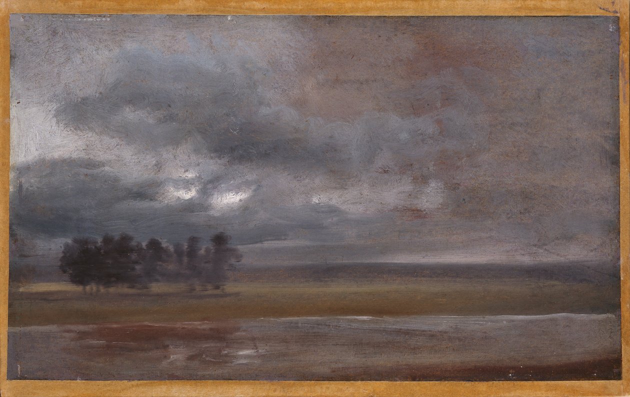 Elben i regn af Johan Christian Dahl