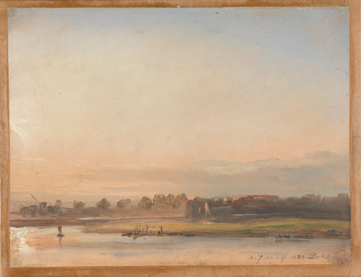 Udsigt over Elben af Johan Christian Dahl