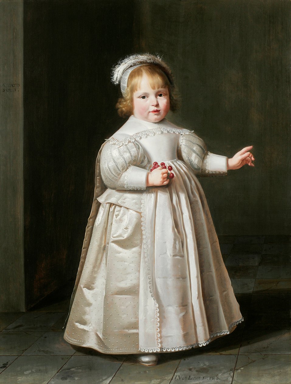 Portræt af Willem van der Muelen, 3 år, 1634 af Johan Cornelisz van Loenen