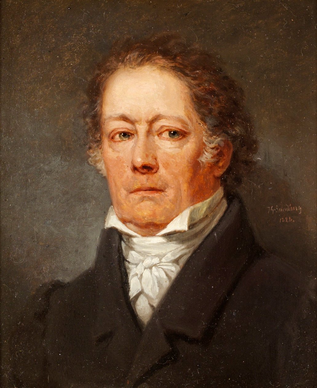 Provosten, folketingsmedlem og forfatter, greve Fredrik Bogislaus von Schwerin 1764-1834 af Johan Gustaf Sandberg