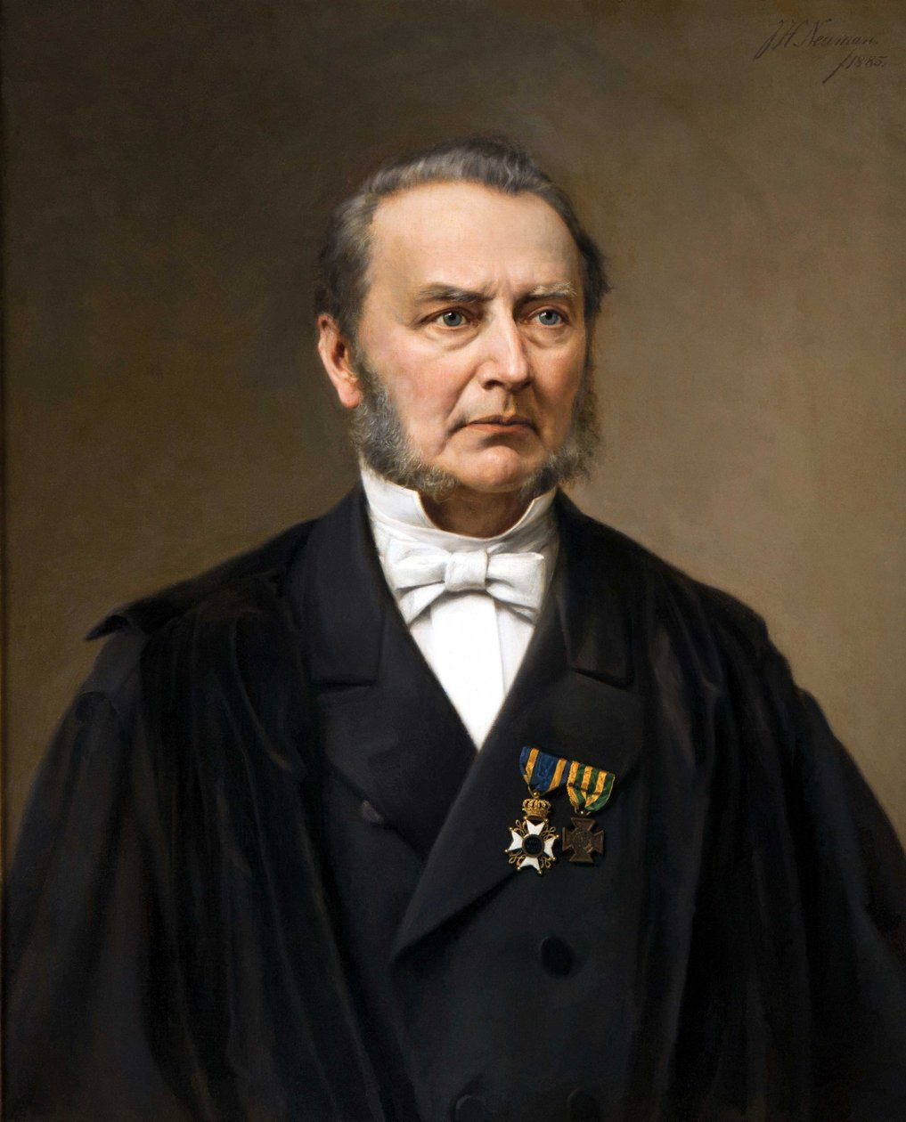 Joannes Henricus Scholten (1811-1885), professor Leiden University. Maleri af Johan Heinrich Neuman (1819-1898) af Johan Heinrich Neuman